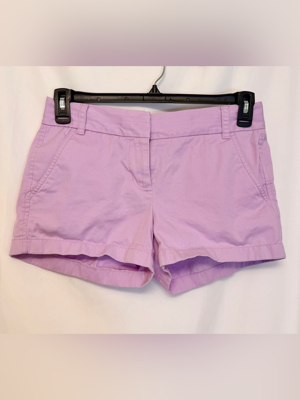 J.Crew Chino Lilac Cotton Shorts Size 2 | Classic Cuffed Summer Shorts